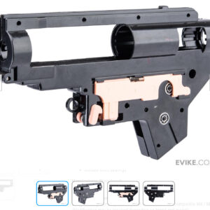 Caja de engranajes para AEG Airsoft Slong Airsoft de 8 mm, versión 2,