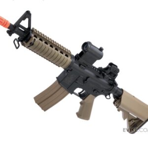 Réplica de airsoft Colt M4 CQB-R SOPMOD AEG con caja de engranajes metálica compatible con baterías LiPo