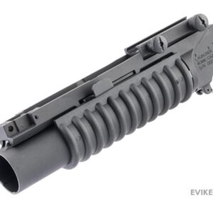 Lanzagranadas de airsoft Classic Army M203 (Modelo: Corto / Montado sobre riel / Negro)